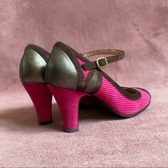 Marc Jacobs collection Mary Janes heels - hot pink and metallic - y2k - Picture 3 of 11